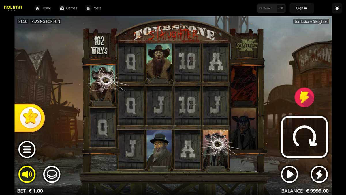 Tombstone Slaughter: El Gordo's Revenge slot machine game screenshot